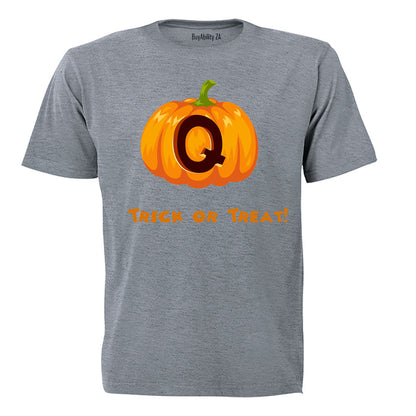 Q - Halloween Pumpkin - Kids T-Shirt