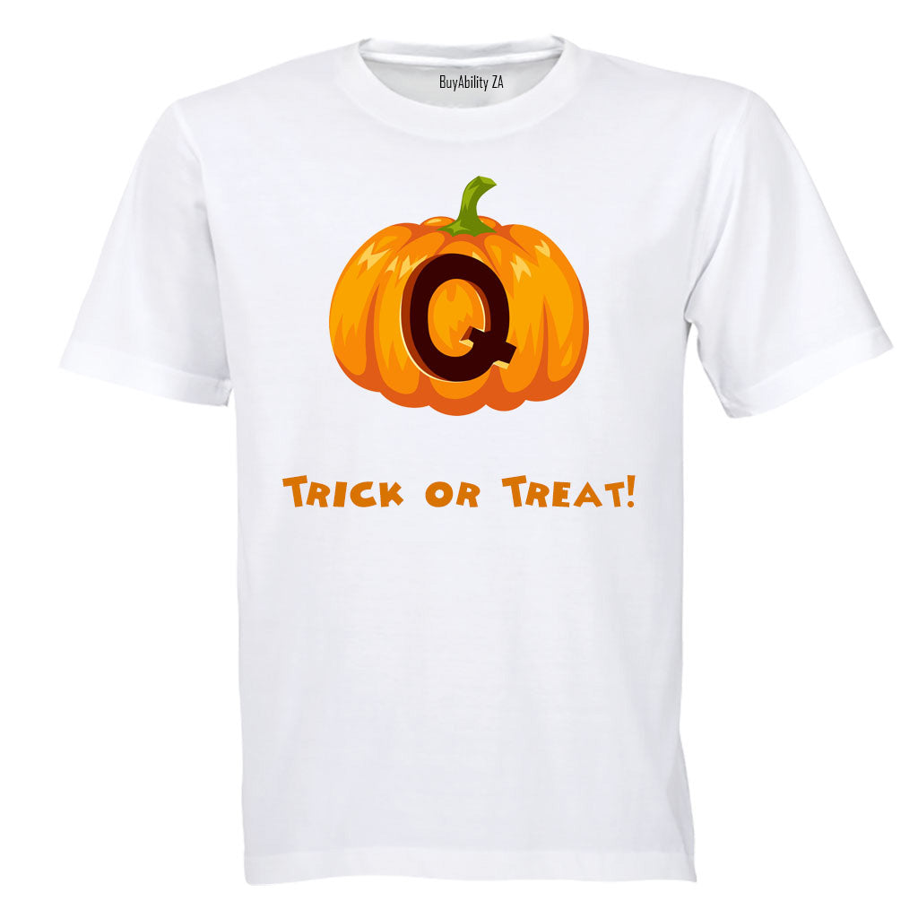 Q - Halloween Pumpkin - Kids T-Shirt