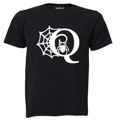 Q - Halloween Spiderweb - Kids T-Shirt