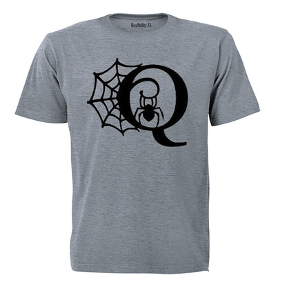 Q - Halloween Spiderweb - Kids T-Shirt