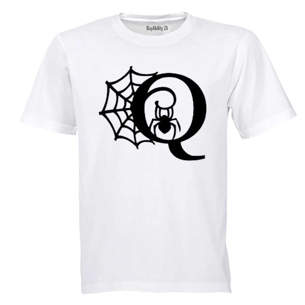 Q - Halloween Spiderweb - Kids T-Shirt