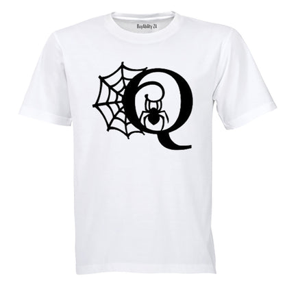 Q - Halloween Spiderweb - Kids T-Shirt