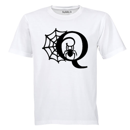 Q - Halloween Spiderweb - Kids T-Shirt