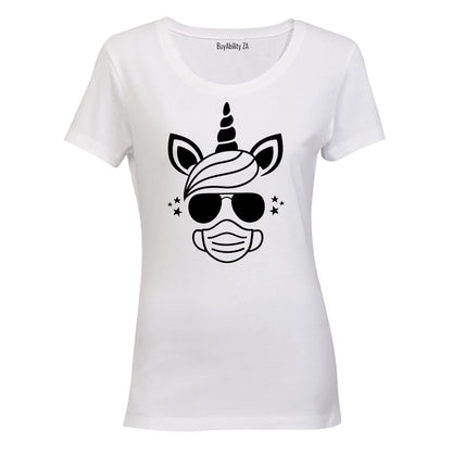 Quarantine Unicorn - Ladies - T-Shirt