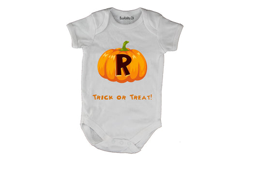 R - Halloween Pumpkin - Baby Grow