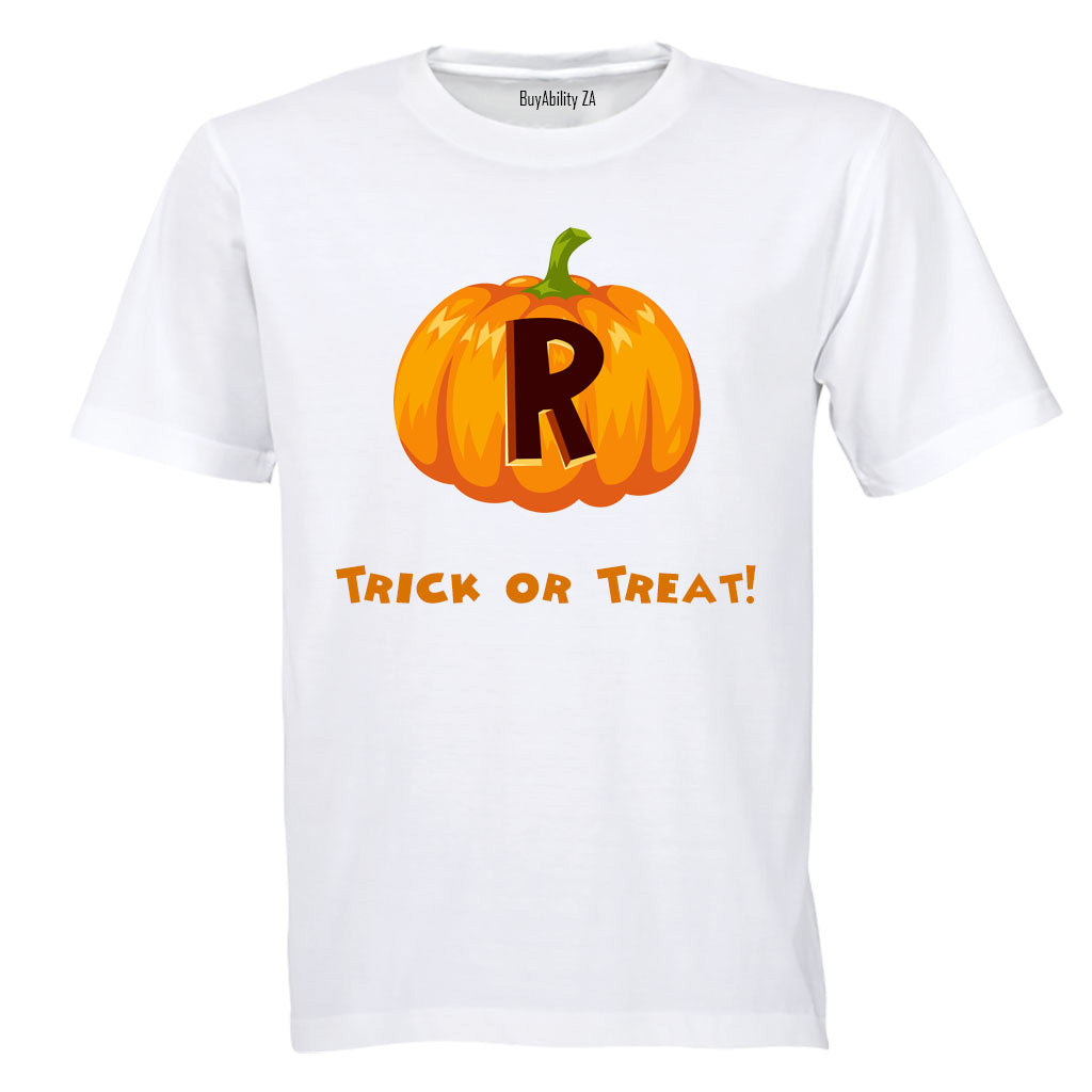 R - Halloween Pumpkin - Kids T-Shirt