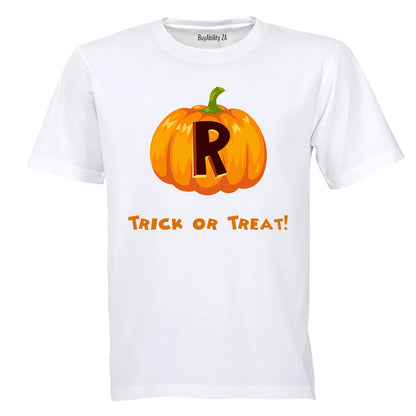 R - Halloween Pumpkin - Kids T-Shirt
