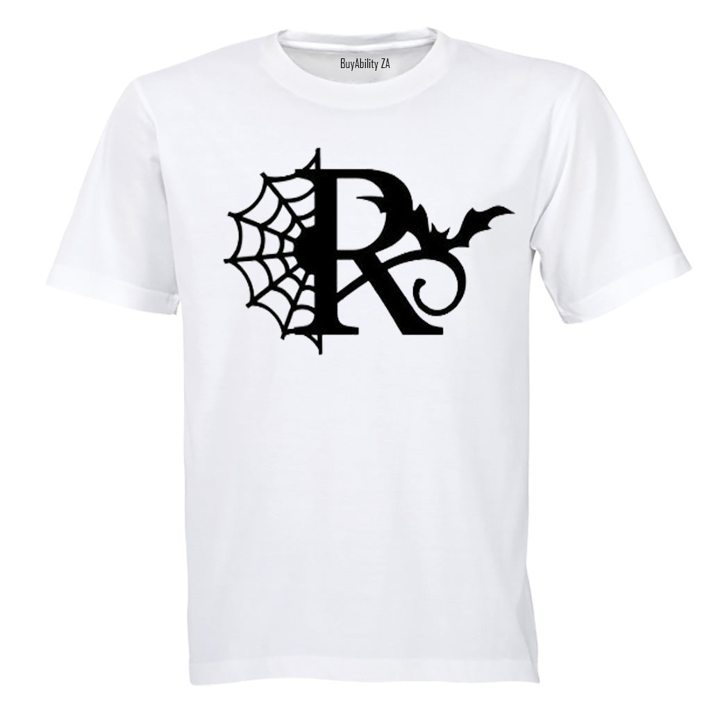 R - Halloween Spiderweb - Kids T-Shirt