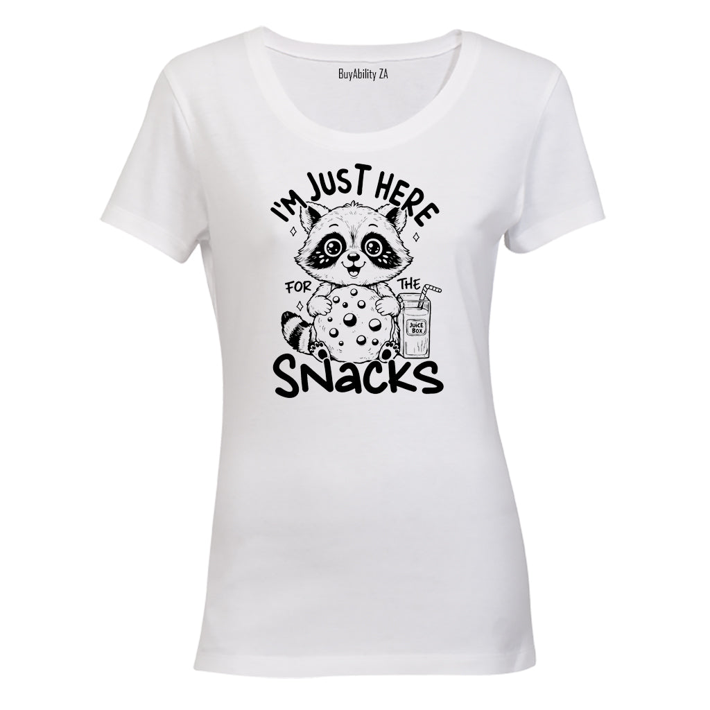 Raccoon Snacks - Ladies - T-Shirt - BuyAbility South Africa