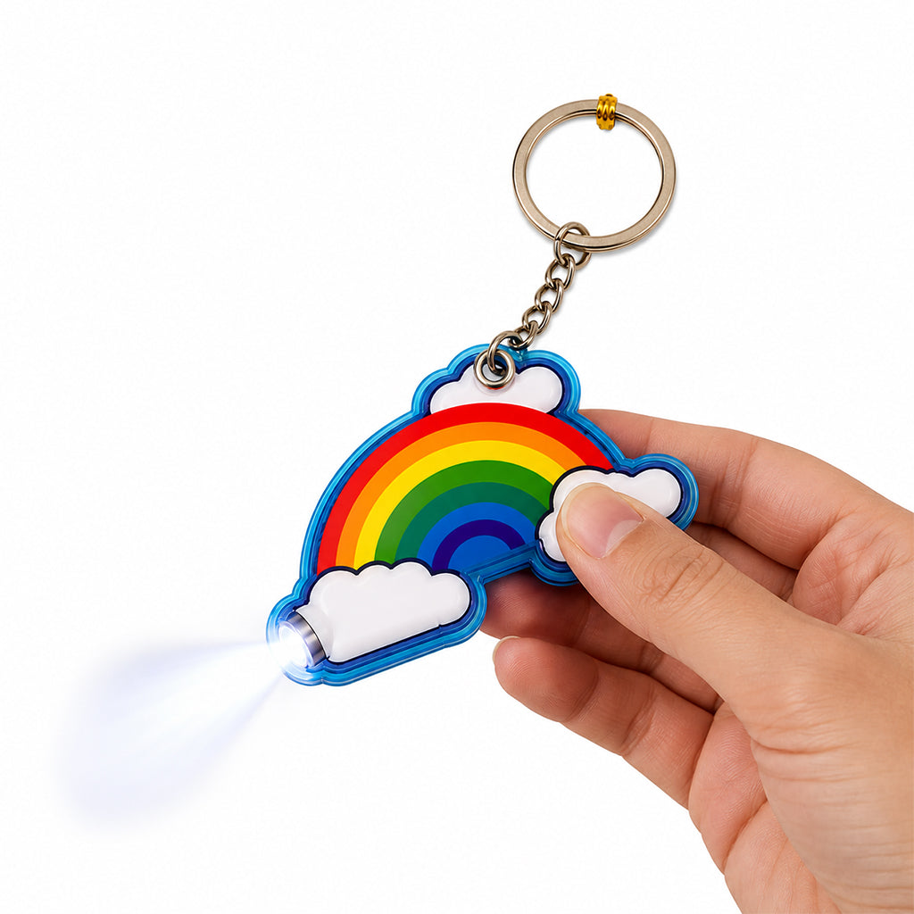 Rainbow Light-Up Keyring