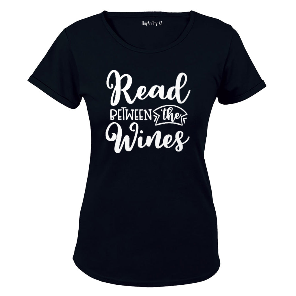 Read Between the Wines - Ladies - T-Shirt - BuyAbility