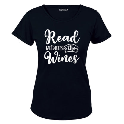 Read Between the Wines - Ladies - T-Shirt - BuyAbility