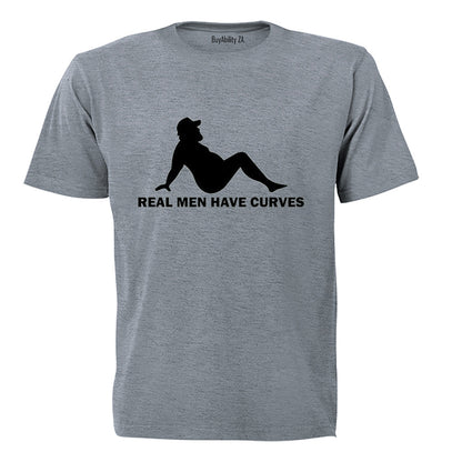 Real Men Have Curves - Dad Bod - Adults - T-Shirt
