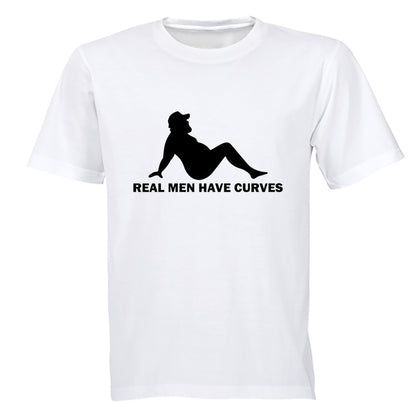Real Men Have Curves - Dad Bod - Adults - T-Shirt - BuyAbility South Africa