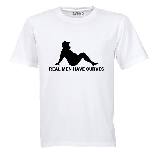 Real Men Have Curves - Dad Bod - Adults - T-Shirt