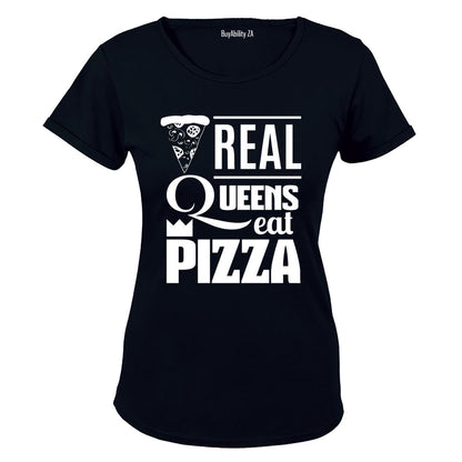 Real Queens Eat Pizza - Ladies - T-Shirt