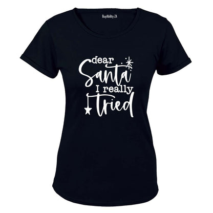Really Tried - Christmas - Ladies - T-Shirt