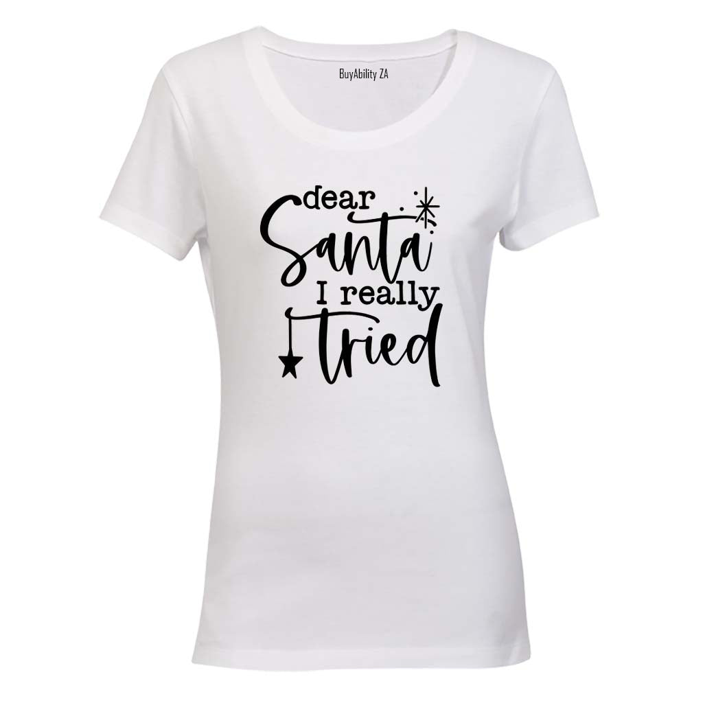 Really Tried - Christmas - Ladies - T-Shirt