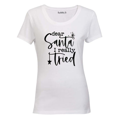 Really Tried - Christmas - Ladies - T-Shirt