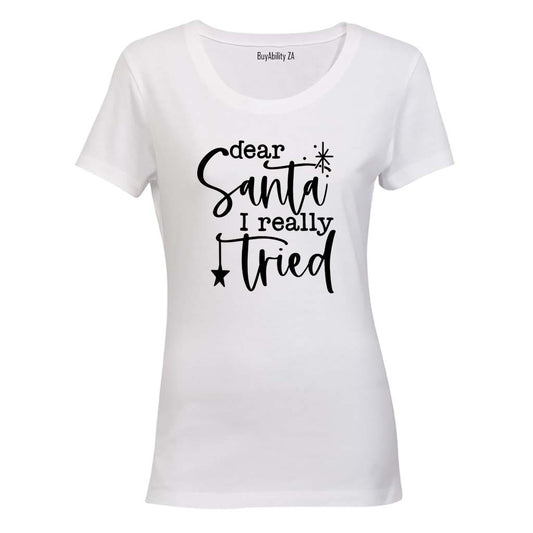 Really Tried - Christmas - Ladies - T-Shirt