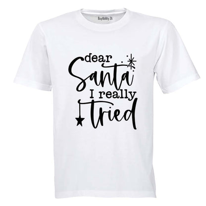 Really Tried - Christmas - Adults - T-Shirt