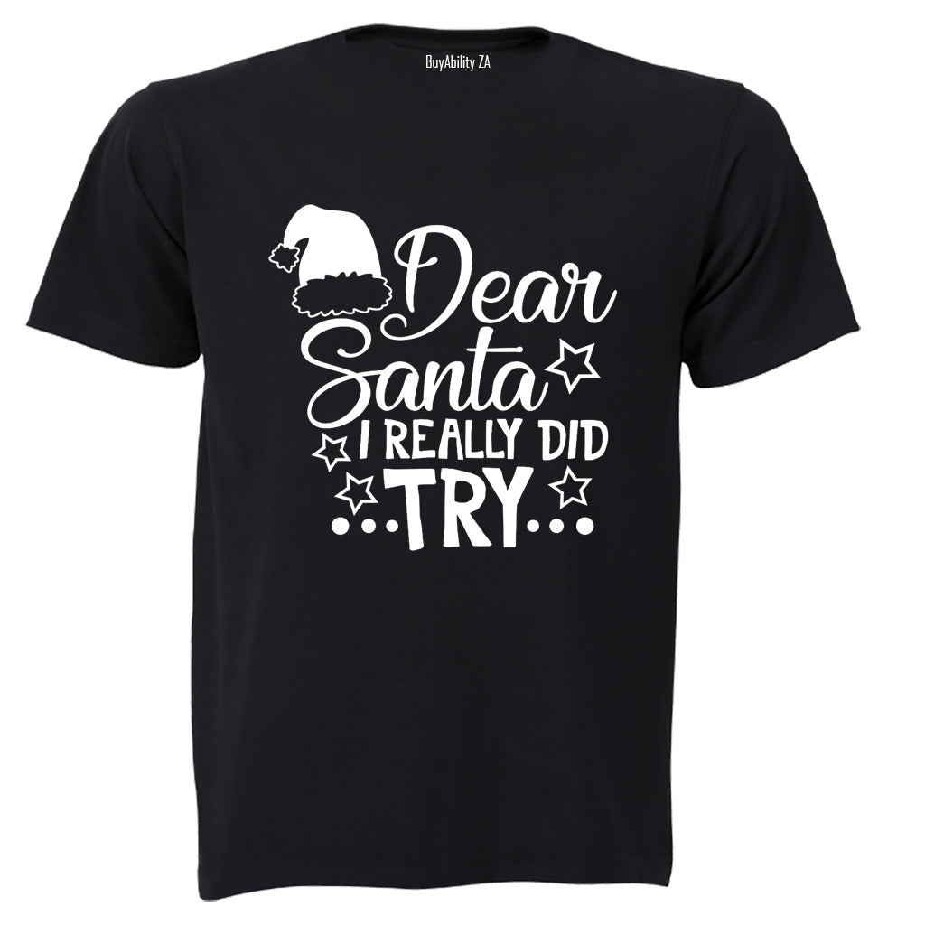 Really Did Try - Christmas - Kids T-Shirt