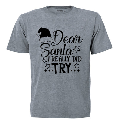 Really Did Try - Christmas - Adults - T-Shirt