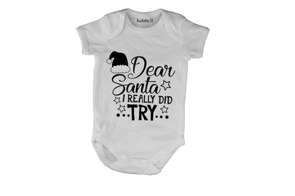 Really Did Try - Christmas - Baby Grow