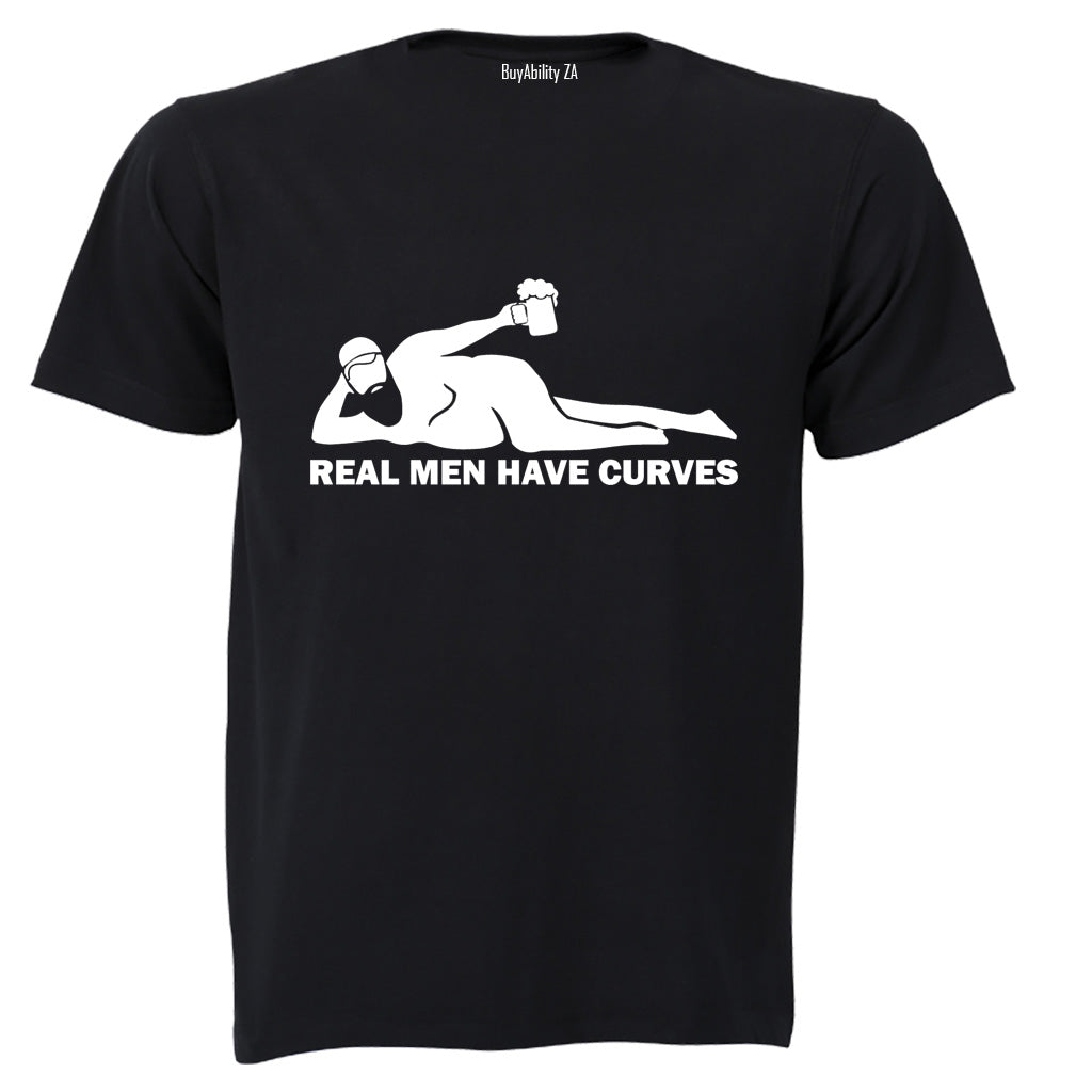 Real Men Have Curves - Adults - T-Shirt