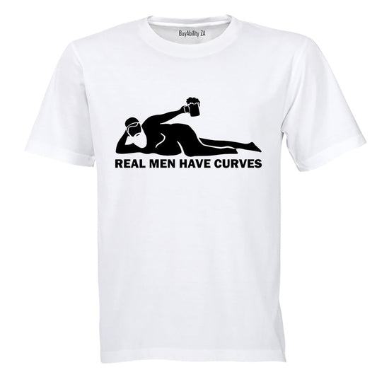 Real Men Have Curves - Adults - T-Shirt