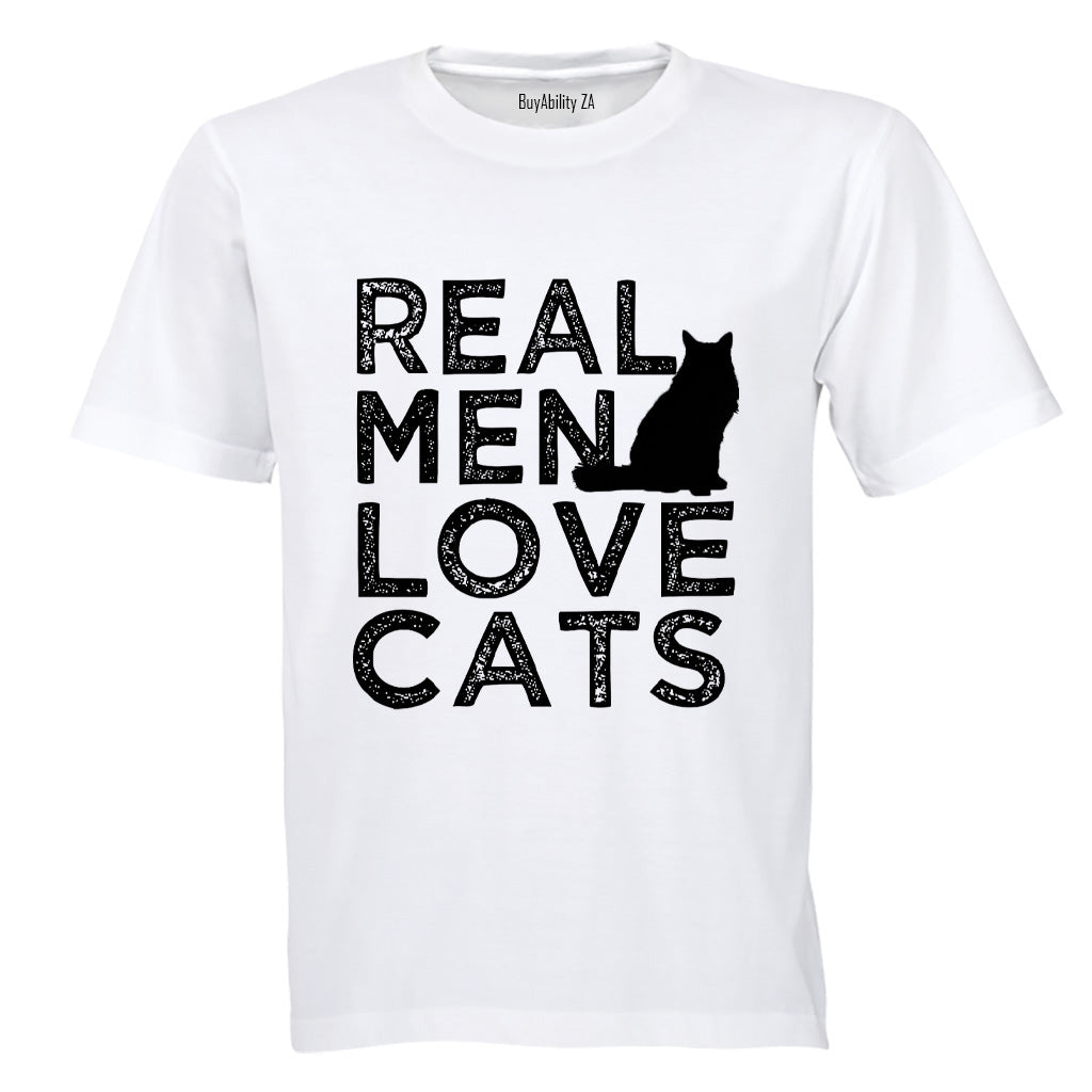 Real Men Love Cats - Adults - T-Shirt