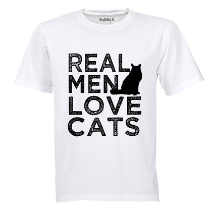 Real Men Love Cats - Adults - T-Shirt