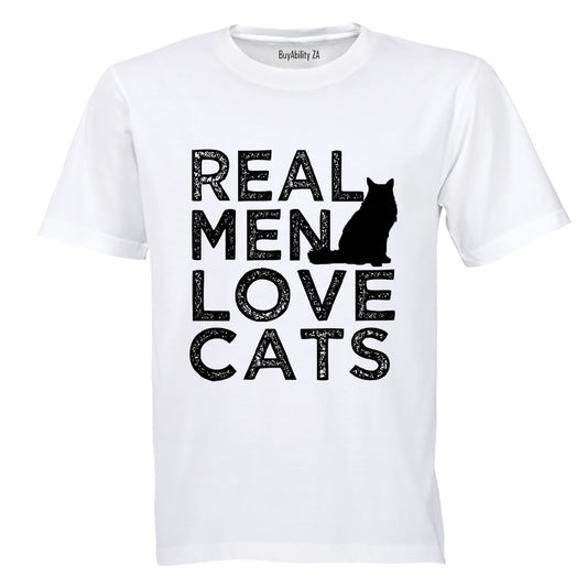 Real Men Love Cats - Adults - T-Shirt