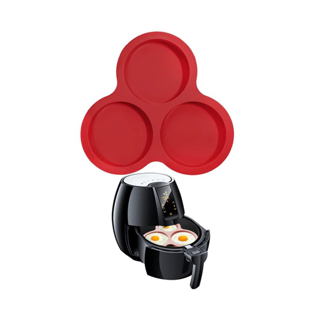 Silicone Egg Tray for Air Fryer - 22cm (Red) - BuyAbility