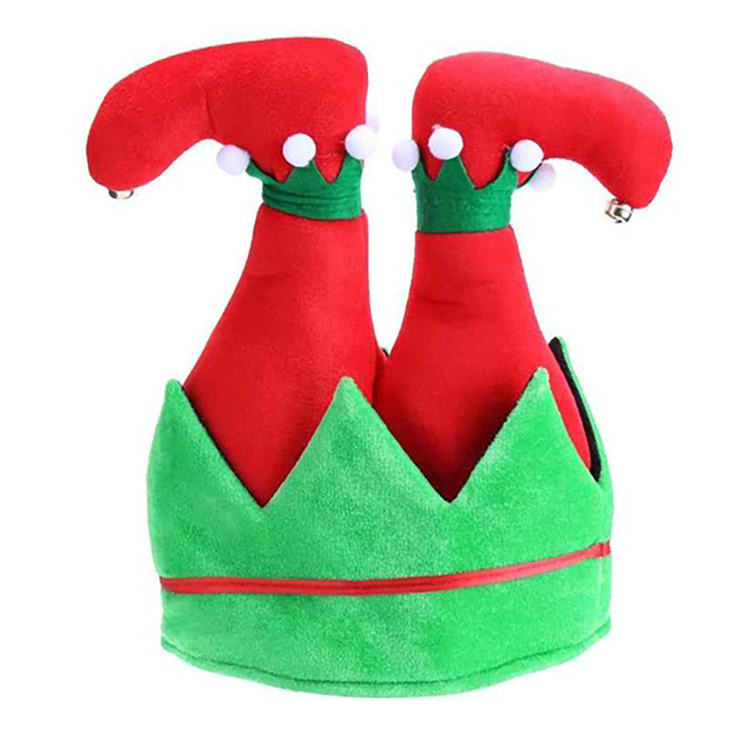 Red & Green Christmas Elf Pants Hat