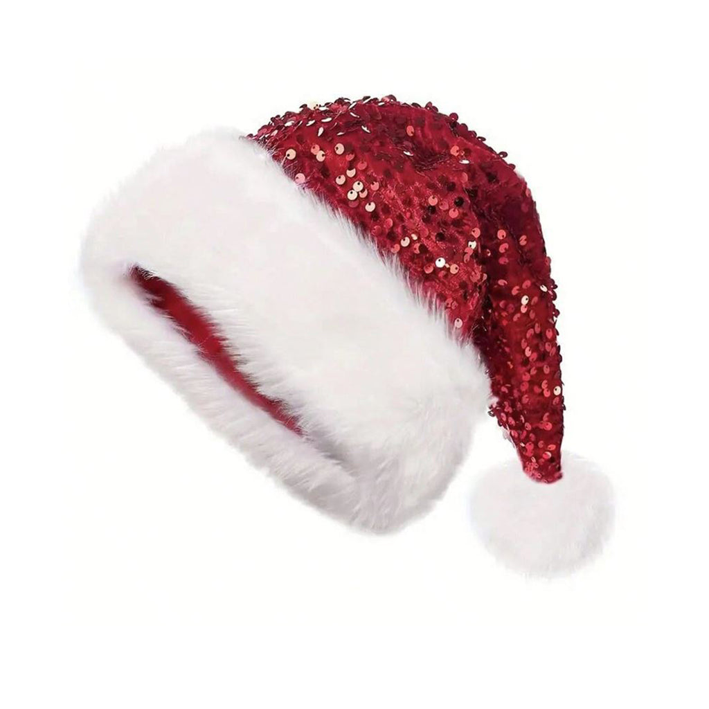 Christmas Red Sequin Hat