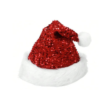 Christmas Red Sequin Hat