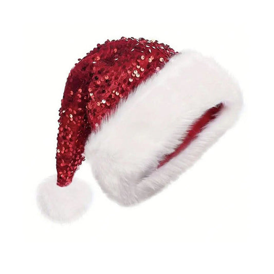 Christmas Red Sequin Hat