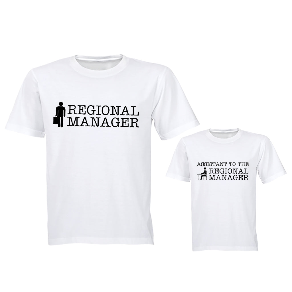 Regional Manager & Assistant - Family Tees - Dad | Young Child - BuyAbility