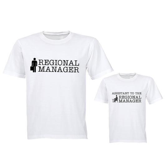 Regional Manager & Assistant - Family Tees - Dad | Young Child - BuyAbility