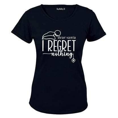 Regret Nothing - Christmas Hat - Ladies - T-Shirt