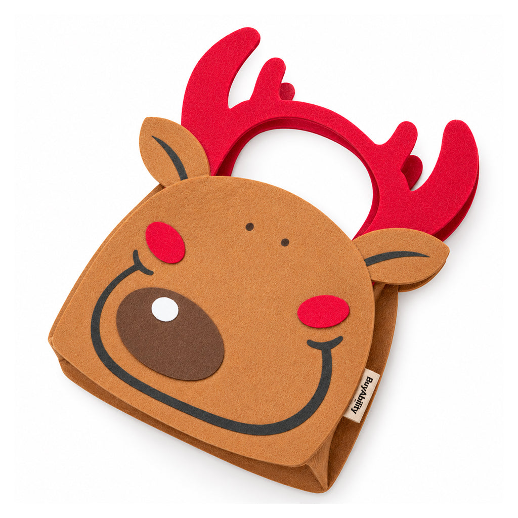 Christmas Reindeer Felt Gift Bag