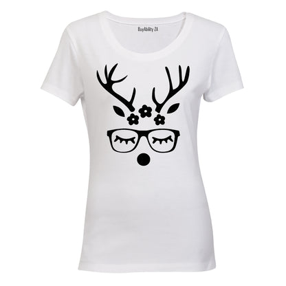 Christmas Miss Reindeer - Ladies - T-Shirt
