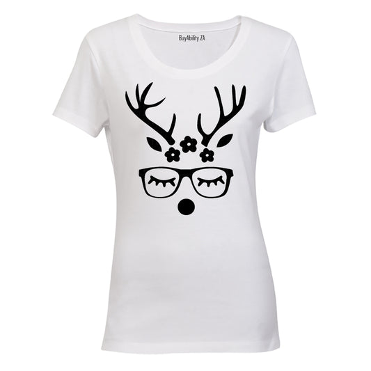 Christmas Miss Reindeer - Ladies - T-Shirt
