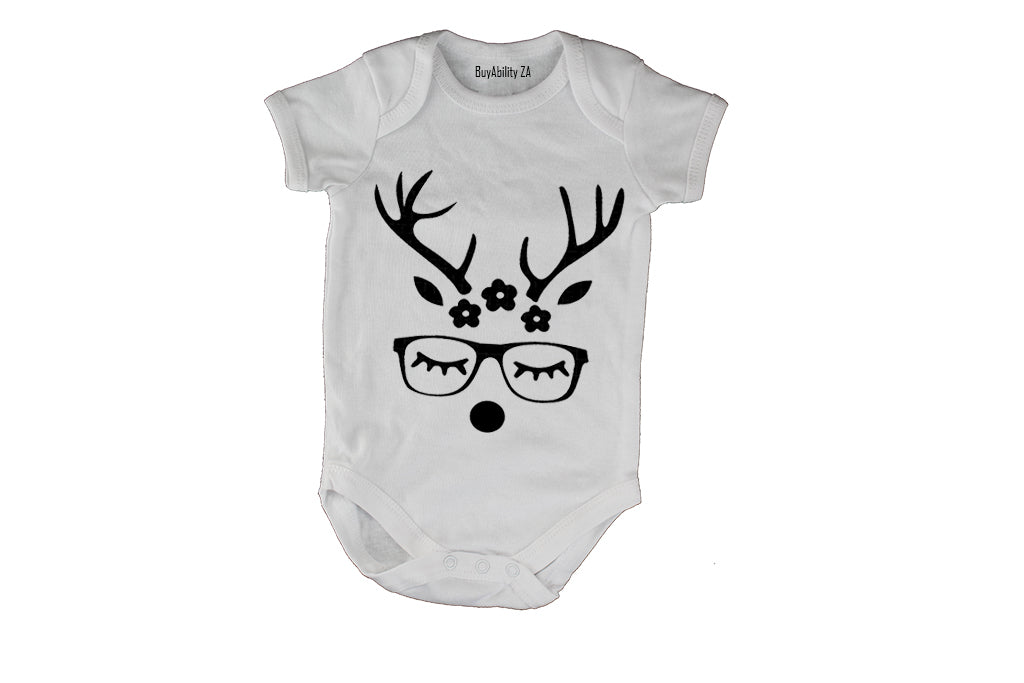 Christmas Miss Reindeer - Baby Grow