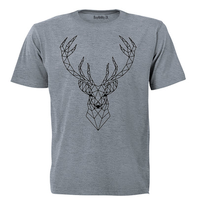 Reindeer Stencil - Christmas - Adults - T-Shirt