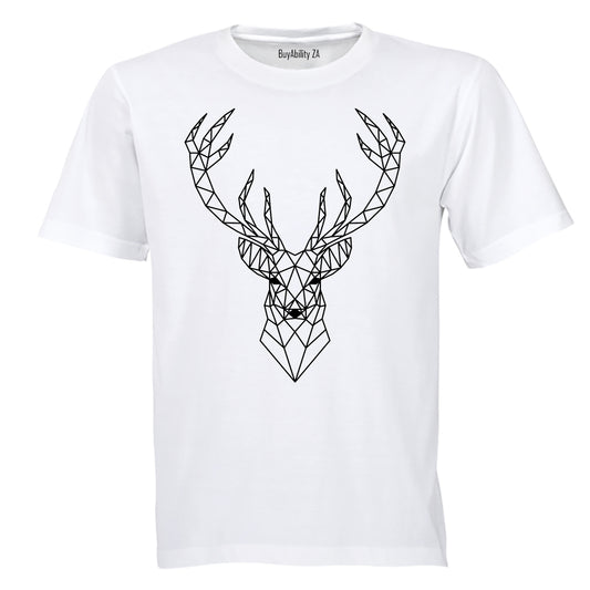 Reindeer Stencil - Christmas - Adults - T-Shirt