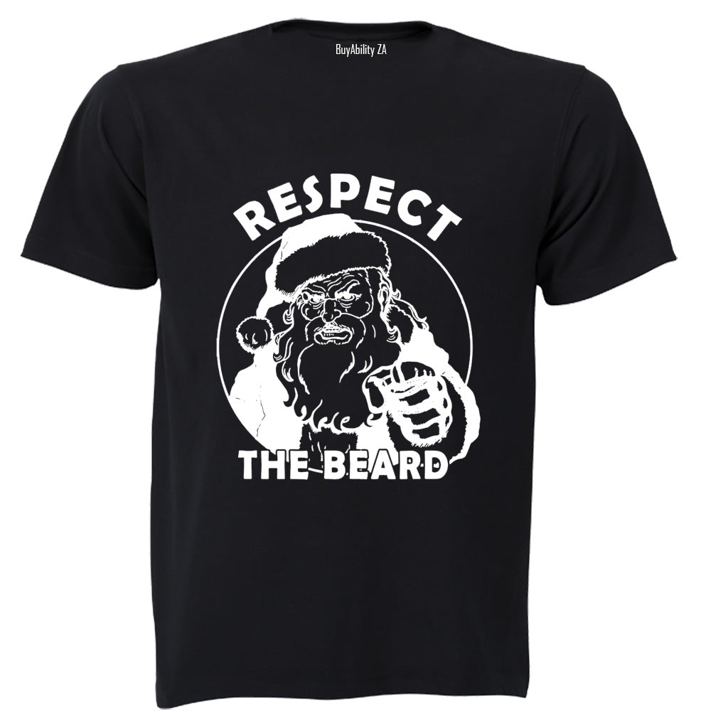 Respect The Beard - Christmas - Adults - T-Shirt