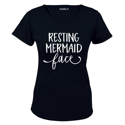 Resting Mermaid Face - Ladies - T-Shirt
