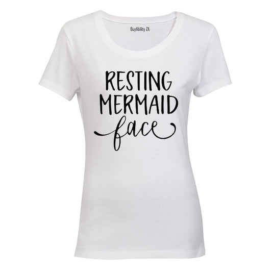 Resting Mermaid Face - Ladies - T-Shirt